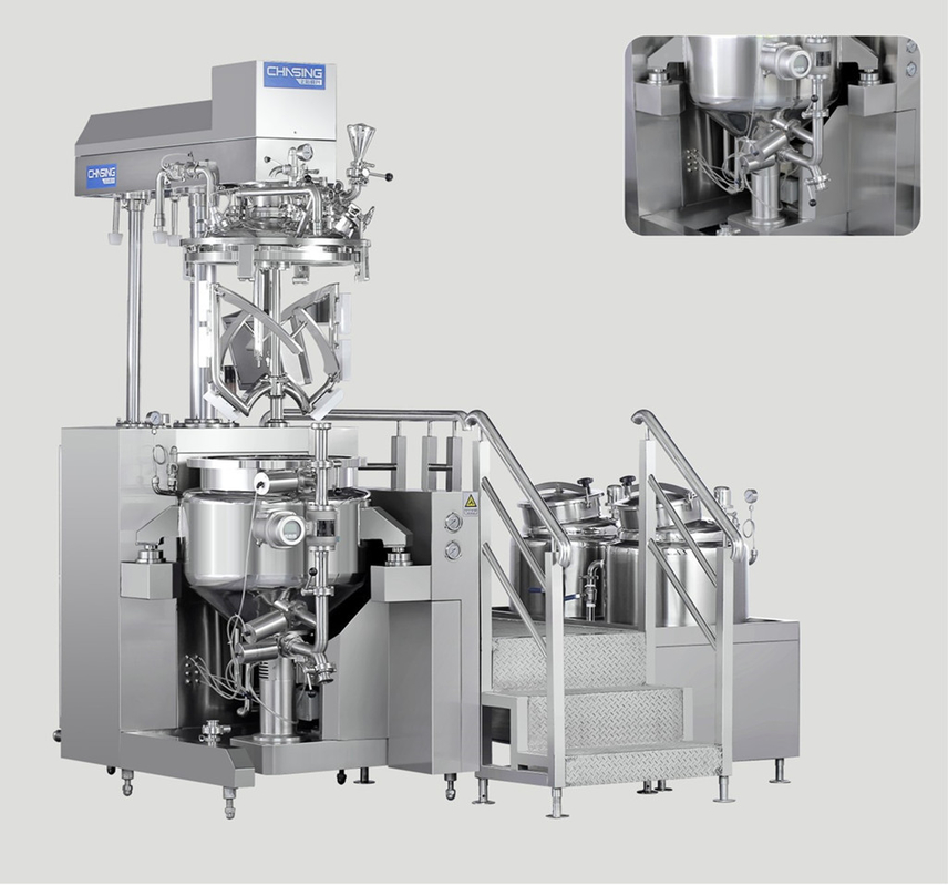 สแตนเลส 316L เครื่องสำอางอิมัลซิไฟเออร์ผสม 50L สำหรับผลิตภัณฑ์สุขอนามัย